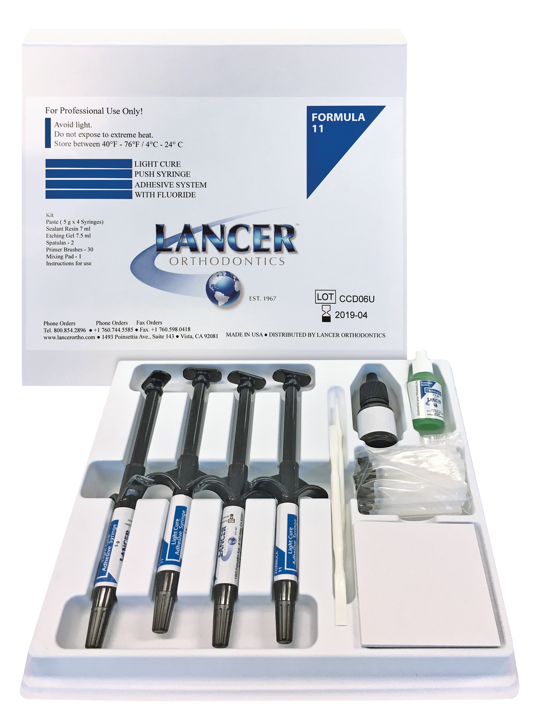 Lancer Formula 11 Light Cure, Adhesive Refill