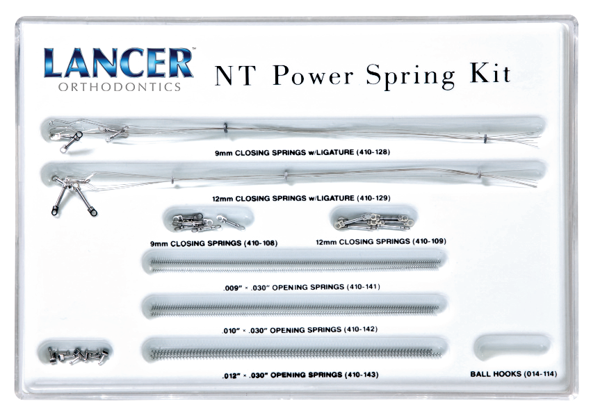 Nickel Titanium: Open and Closed Coil Springs Kit