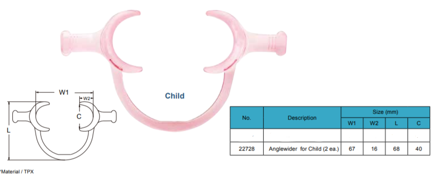 Cheek Retractor, Anglewider, Child (2 pack)