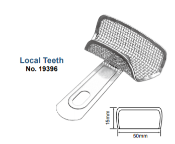 Impression Tray, Stainless Steel Net, Local and Individual Teeth