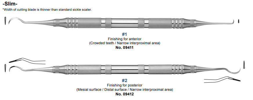Double Ended Scaler Pair- Slim – Collaborative Dental